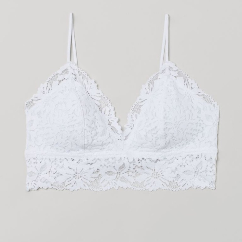 White lace bra never worn
